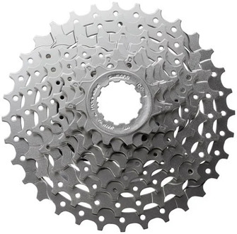 Shimano Alivio CS-GH400 cassette 9 speed 11-28T zilver