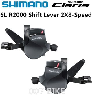 Shimano Claris Sl R2000 Platte Bar Road Versnellingspook SL-R2000 Derailleurs Road Versnellingspook 8-Speed 2x8-speed R2000 A paar