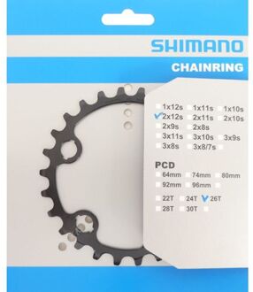 Shimano Kettingblad 26t Slx Fc-m7100 Fc-m7120 12 Speed