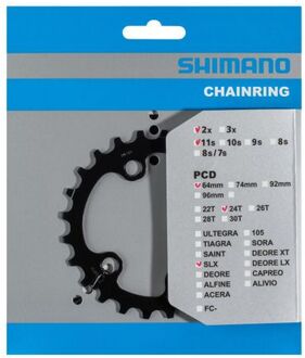 Shimano Kettingblad 36T Shimano SLX FC-M7000 2x11 speed - zwart