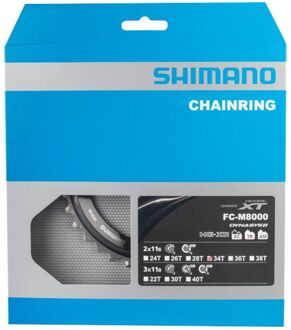 Shimano kettingblad XT FC M8000 34T BB 11S 96 mm grijs