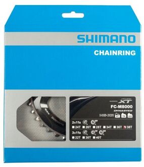 Shimano kettingblad XT FC M8000 38T BD 11S 96 mm grijs