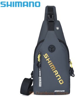 Shimano Mannen Enkele Schouder Vissen Zakken Waterdichte Leisure Multi Functie Rugzakken Vistuig Kit Sport Wandelen Bag 6