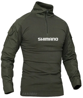 Shimano Men Outdoor Sport Fishing Jacket Wear-resisting Anti Uv Camouflage Hiking Fishing Shirts Breathable Fishing Clothes 336#