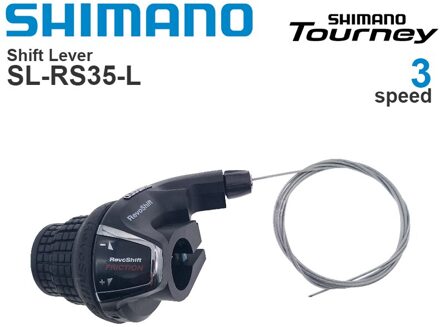 Shimano Tourney Revoshift SL-RS35 Fiets Versnellingspook 3 × 6S 3 × 7S 6V 7V 18 21 Speed Shifters Pairs Omvatten Kabel 3v(links)