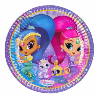 Shimmer and Shine bordjes 8 stuks