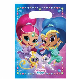Shimmer and Shine party traktatiezakjes 8 stuks