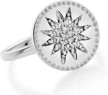 'Shine' Damenring van 925 Sterling Zilver - Zilver ZR-7576 - L