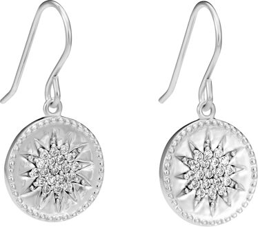 'Shine' Dames 925 Sterling Zilveren Oorbellen - Zilver ZO-7576