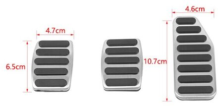 Shineka Rvs Accessoires Voor Suzuki Jimny + Auto Gaspedaal Brake Voetpedalen Covers Voor Suzuki Jimny handleiding version