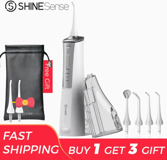 ShineSense SIO200 Oral Irrigator Water Flosser Dental Teeth Whitening Cleaner Rechargeable with Travel Case for waterpik xiaomi