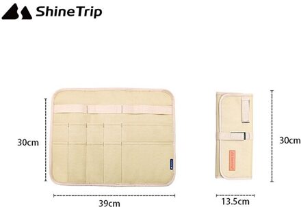 Shinetrip Draagbare Outdoor Camping Picknick Servies Opbergtas Draagbare Barbecue Bestek Organisator Opknoping Holder Tassen