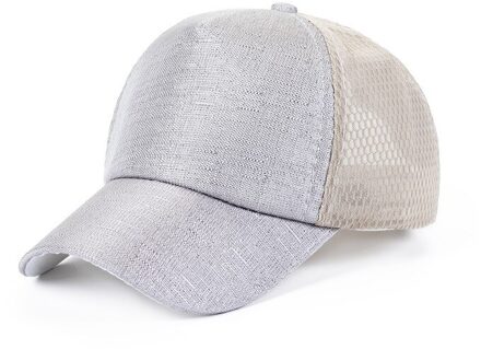 Shiny Kinderen Baseball Cap Zomer Mesh Ademend Kids Meisje Jongen Zonnehoed Effen Kleur Outdoor Zonnescherm Caps grijs