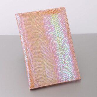 Shiny Pu Leer Paspoort Cover Imitatie Snake Skin Travel Card Ticket Paspoorthouder Kleurrijke Document Opslag Clip Levert 1