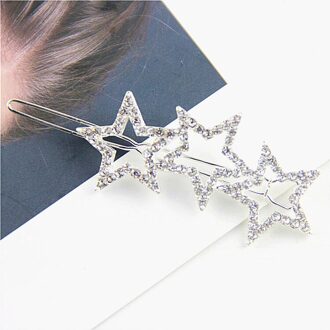 Shiny Star Haarspeldjes Rhinestone Haarspelden Haar Clip Zoete Hoofddeksels Haar Grip Haar Accessoires Voor Vrouwen Meisje Bruiloft