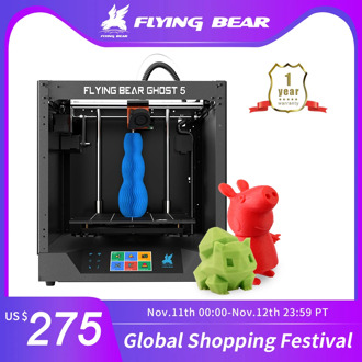 Ship from Russian and EU Warehouse Flyingbear-Ghost 5 3d Printer kit with Touchscreen DIY 3D ПРИНТЕР KIT