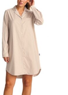 Shirt Dress * Actie * Blauw,Bruin,Beige - X-Small,Small,Medium,Large,X-Large,XX-Large