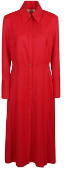 Shirt Dresses Crida Milano , Red , Dames - XS