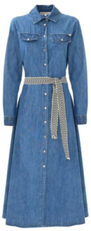 Shirt Dresses Kocca , Blue , Dames - L,M,Xs