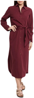 Shirt Dresses Ottod'Ame , Red , Dames - S,Xs