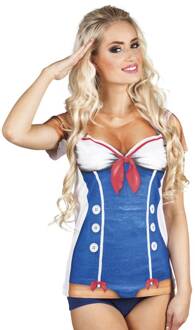 Shirt Matrozenpak Opdruk Dames - L