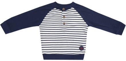 Shirt met lange mouwen en pijpen/ marine Blauw - 68