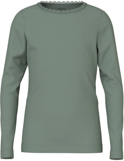 Shirt met lange mouwen Nmfkab Lily Pad Groen