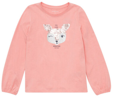 Shirt met lange mouwen roze Roze/lichtroze - 116/122