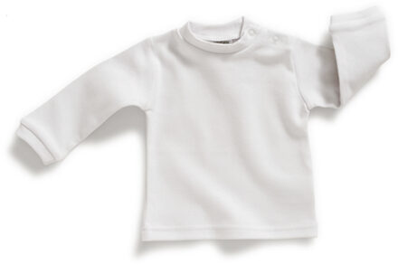 Shirt met lange mouwen wit - 68