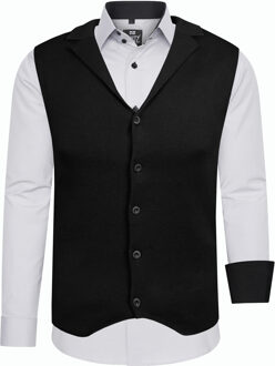 Shirt met vest set van 2 Grijs - 3XL