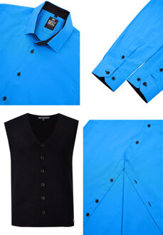 Shirt met vest set van 2 - maat 2XL Blauw