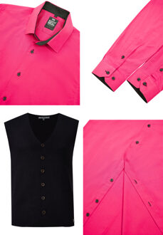 Shirt met vest set van 2 - maat 2XL Roze
