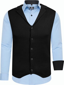 Shirt met vest set van 2 - maat M Lichtblauw