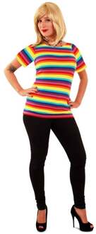 Shirt regenboog print voor volwassenen