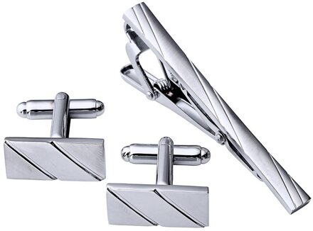 Shirt Sieraden Business Decoratie Casual Bruiloft Manchetknoop Set Volwassen Accessoires Gestreepte Partij Draagbare Dasspeld Stevige