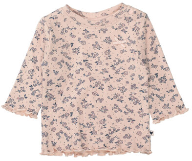 Shirt zacht blush gedessineerd Roze/lichtroze - 68