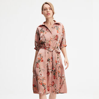 Shirtjurk met bloemenprint Roze - L
