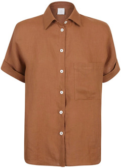 Shirts Eleventy , Brown , Dames - S,Xs