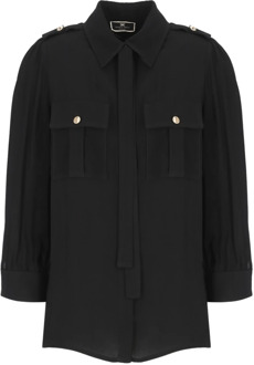 Shirts Elisabetta Franchi , Black , Dames - Xl,M