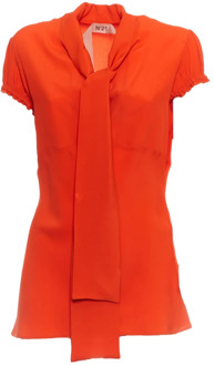 Shirts N21 , Orange , Dames - 2Xl,Xl,3Xl
