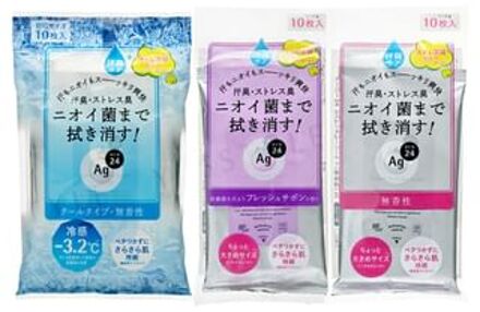 SHISEIDO Ag Deo 24 Clear Shower Sheet Cool - 10 pcs
