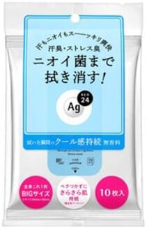 SHISEIDO Ag Deo 24 Clear Shower Sheet Cool - 10 pcs