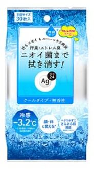 SHISEIDO Ag Deo 24 Clear Shower Sheet Cool Jumbo 30 pcs