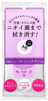 SHISEIDO Ag Deo 24 Clear Shower Sheet N Fresh Savon 10 pcs