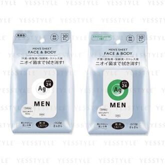 SHISEIDO Ag Deo 24 Men Face & Body Sheet Citrus - 30 pcs