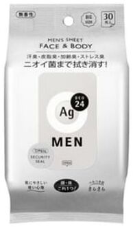 SHISEIDO Ag Deo 24 Men Face & Body Sheet No Fragrance - 30 pcs