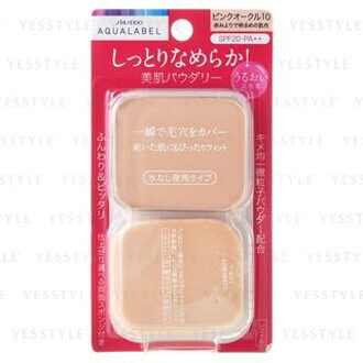 SHISEIDO Aqualabel Moist Powder Foundation SPF 20 PA++ PO10 Pink Ocher Refill