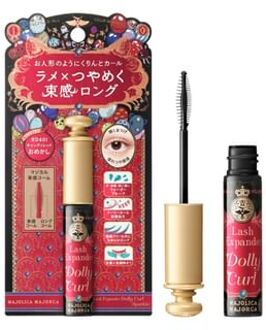 SHISEIDO Majolica Majorca Lash Expander Dolly Curl Mascara Sparkle RD401 Candy Red