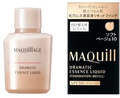 SHISEIDO Maquillage Dramatic Essence Liquid Foundation SPF 50+ PA++++ 10 Soft Beige Refill 25ml