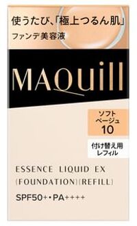 SHISEIDO Maquillage Essence Liquid EX Foundation SPF 50+ PA++++ Soft Beige 10 - 24ml Refill